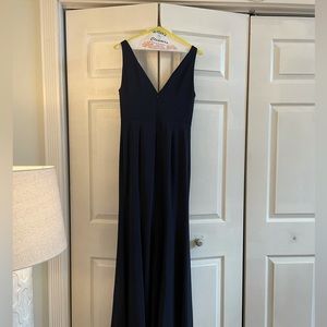 Jenny Yoo Collection Stunning Navy Blue Dress, Excellent Condition, Size 4.
